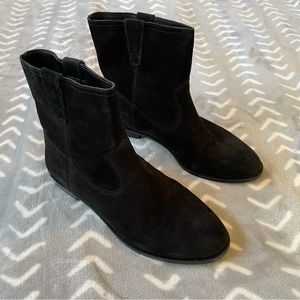 Rebecca Minkoff Black Suede Ankle Boots